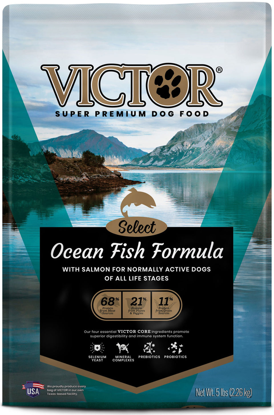 Victor Super Premium Select Dry Dog Food, Ocean Fish, 5 lb