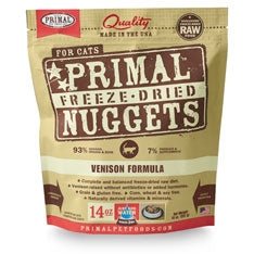 Primal Pet Foods Freeze-Dried Cat Food - Venison Formula, 14 oz