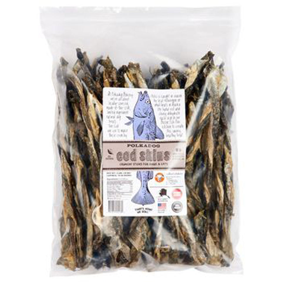 Polka Dog Bakery Cod Skins Crunchy Sticks For Dogs - 2 lb