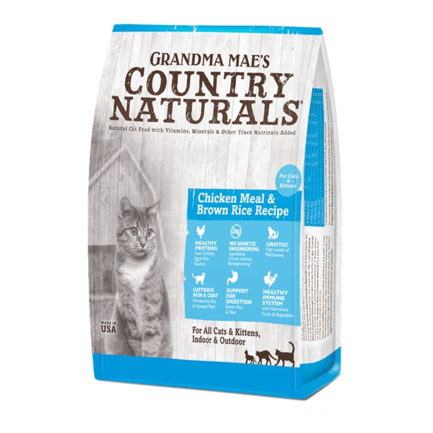 Grandma Mae's Country Naturals Cat Chicken Meal & Brown Rice Recipe