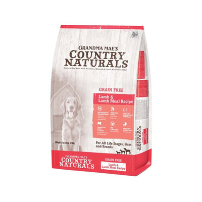 Grandma Mae's Country Naturals Grain-Free LID Dry Dog Food Lamb & Lamb Meal 4 lb