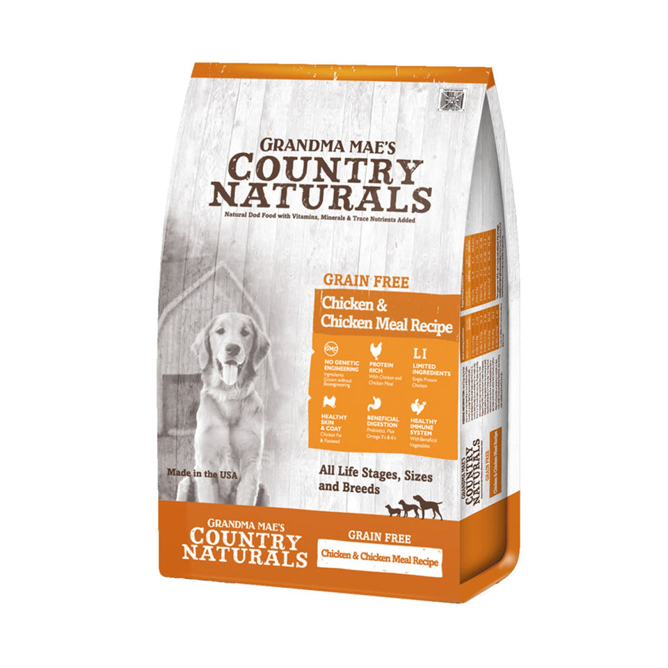 Grandma Mae's Country Naturals Grain-Free LID Dry Dog Food Chicken & Chicken Meal, 23 lb