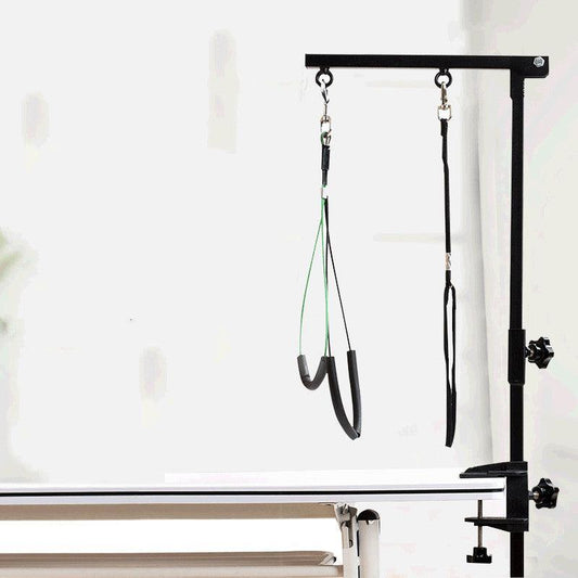 Dog Hugs Cat Pet Grooming Table Stainless Steel Bracket - Folding Grooming Stand for Dogs