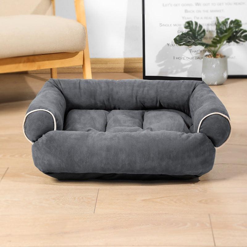 Luxury Plush Pet Sofa Bed - Cozy Haven For Dogs And Cats - Pets Perfect