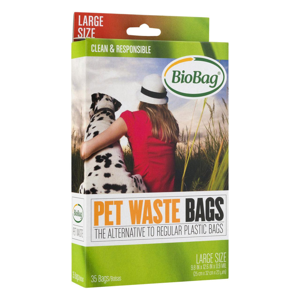 BioBag Large Dog Waste Bags with Handles, 35 Bags Each), view 5