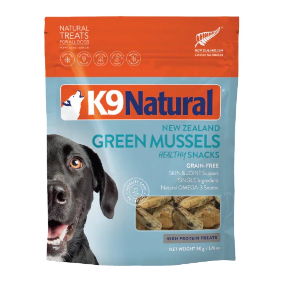 K9 Natural Dog Freeze - Dried Green - Lipped Mussel Snack Treats 1.76oz. - Pets Perfect