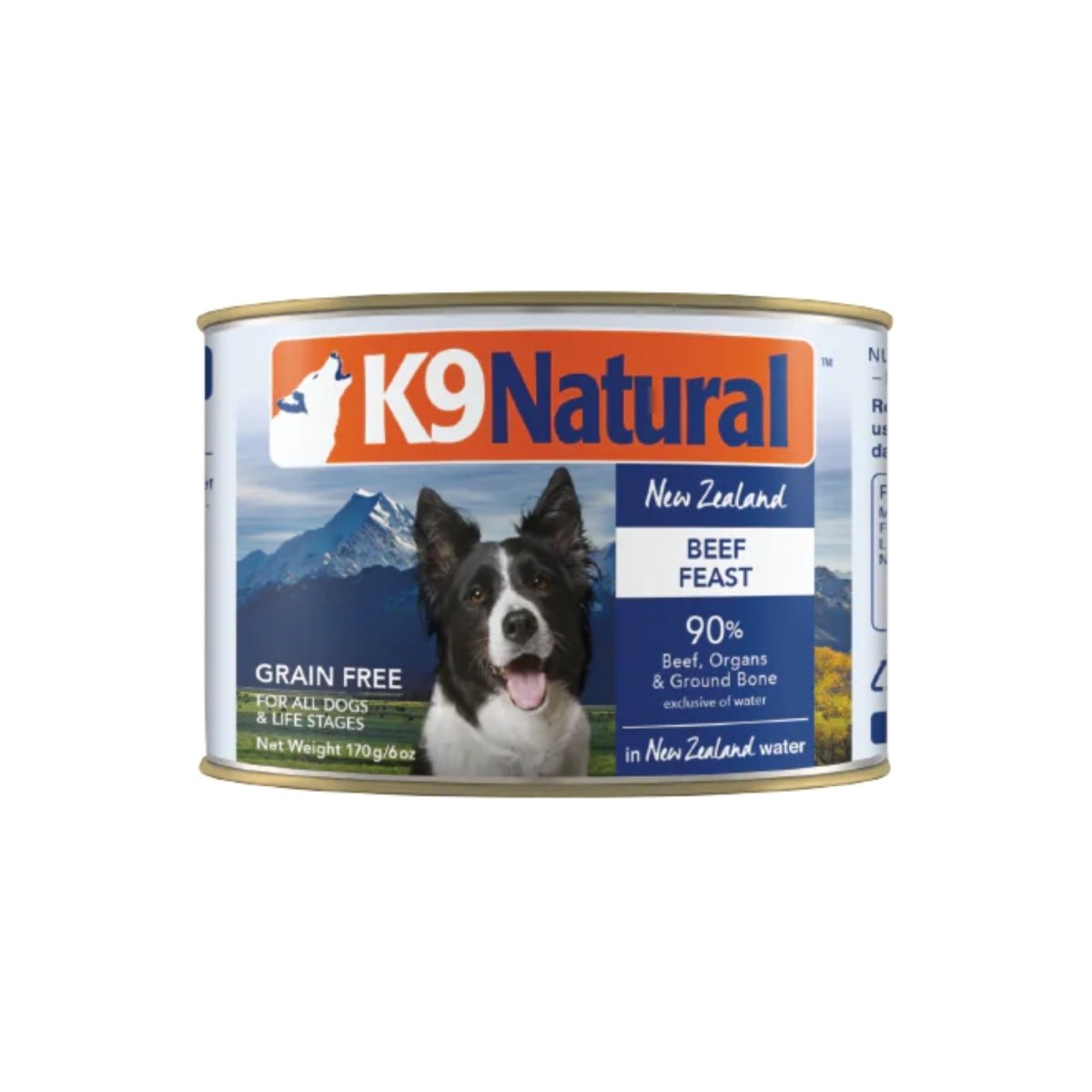 K9 Natural Canned Beef Feast 6oz. (Case of 12) - Pets Perfect