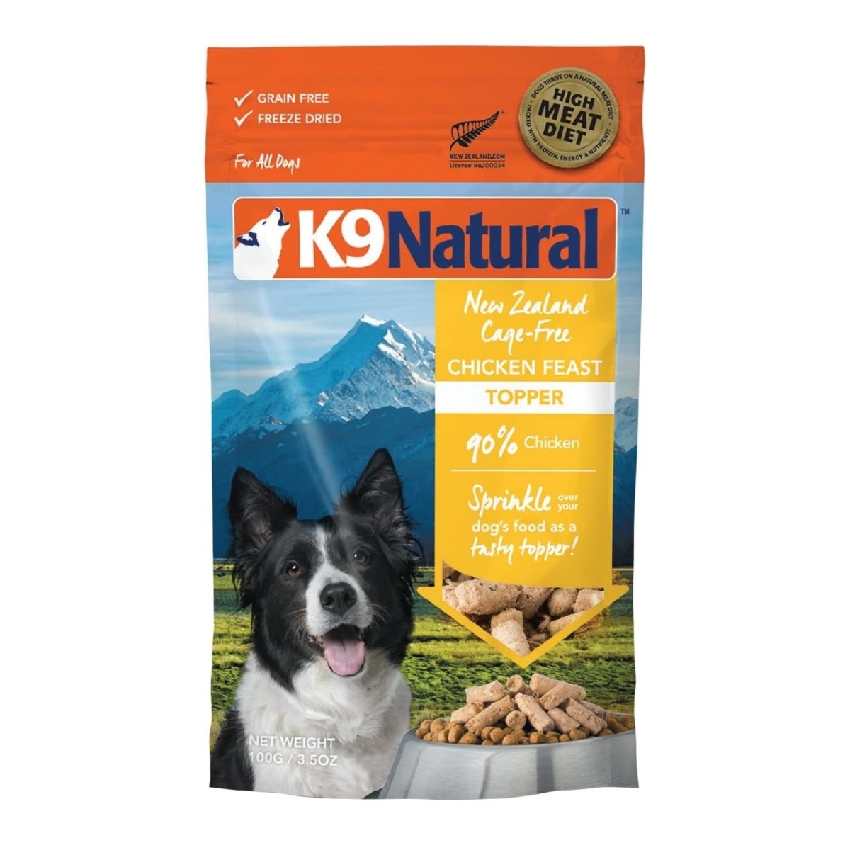K9 Natural Dog Freeze - Dried Chicken Topper 3.5oz. - Pets Perfect