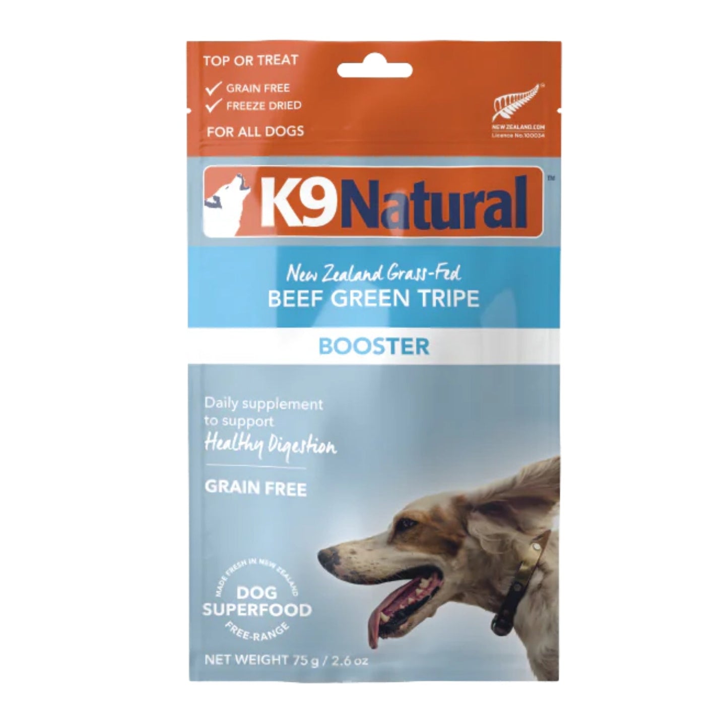 K9 Natural Dog Freeze - Dried Beef Green Tripe Topper 2.6oz. - Pets Perfect