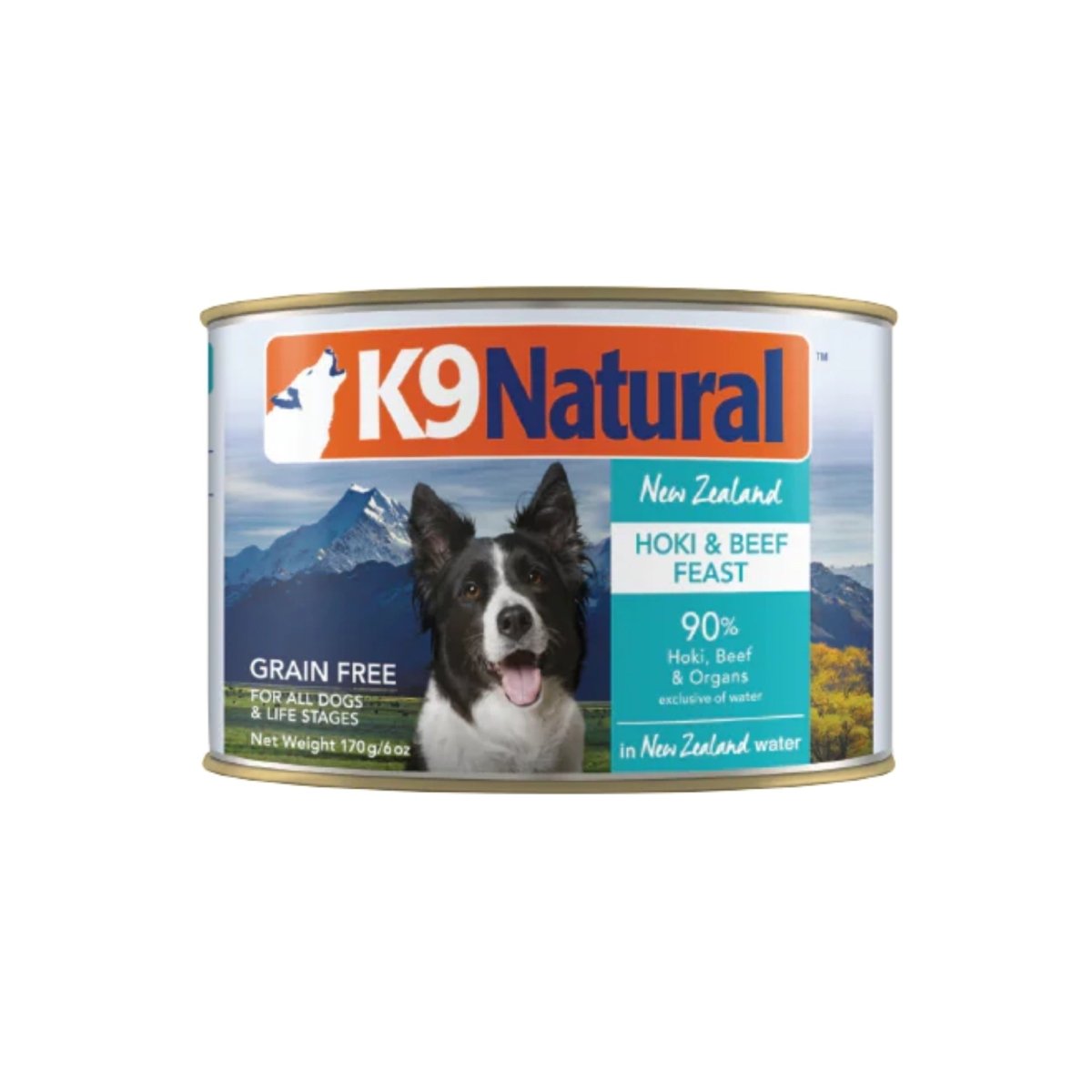 K9 Natural Canned Hoki & Beef Feast 6oz. (Case of 12) - Pets Perfect