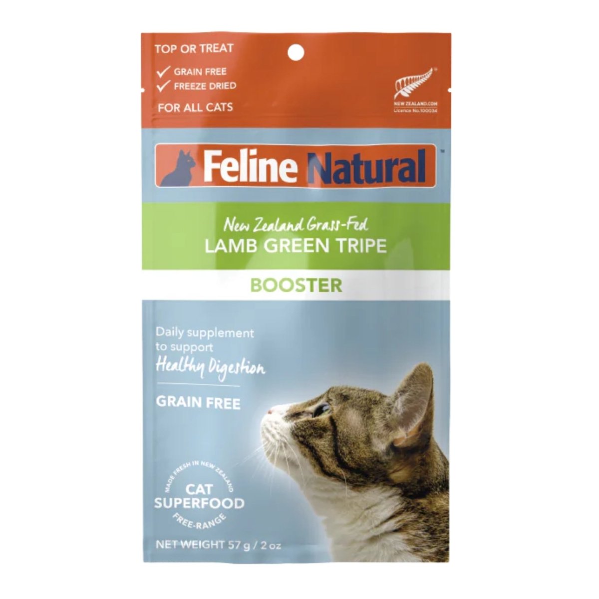 K9 Natural Cat Freeze - Dried Booster Lamb Tripe 2oz. - Pets Perfect