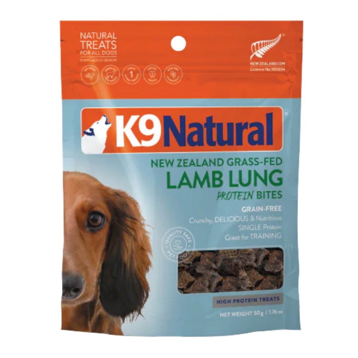 K9 Naturals Dog Air Dried Lamb Lung Bites 1.7oz. - Pets Perfect