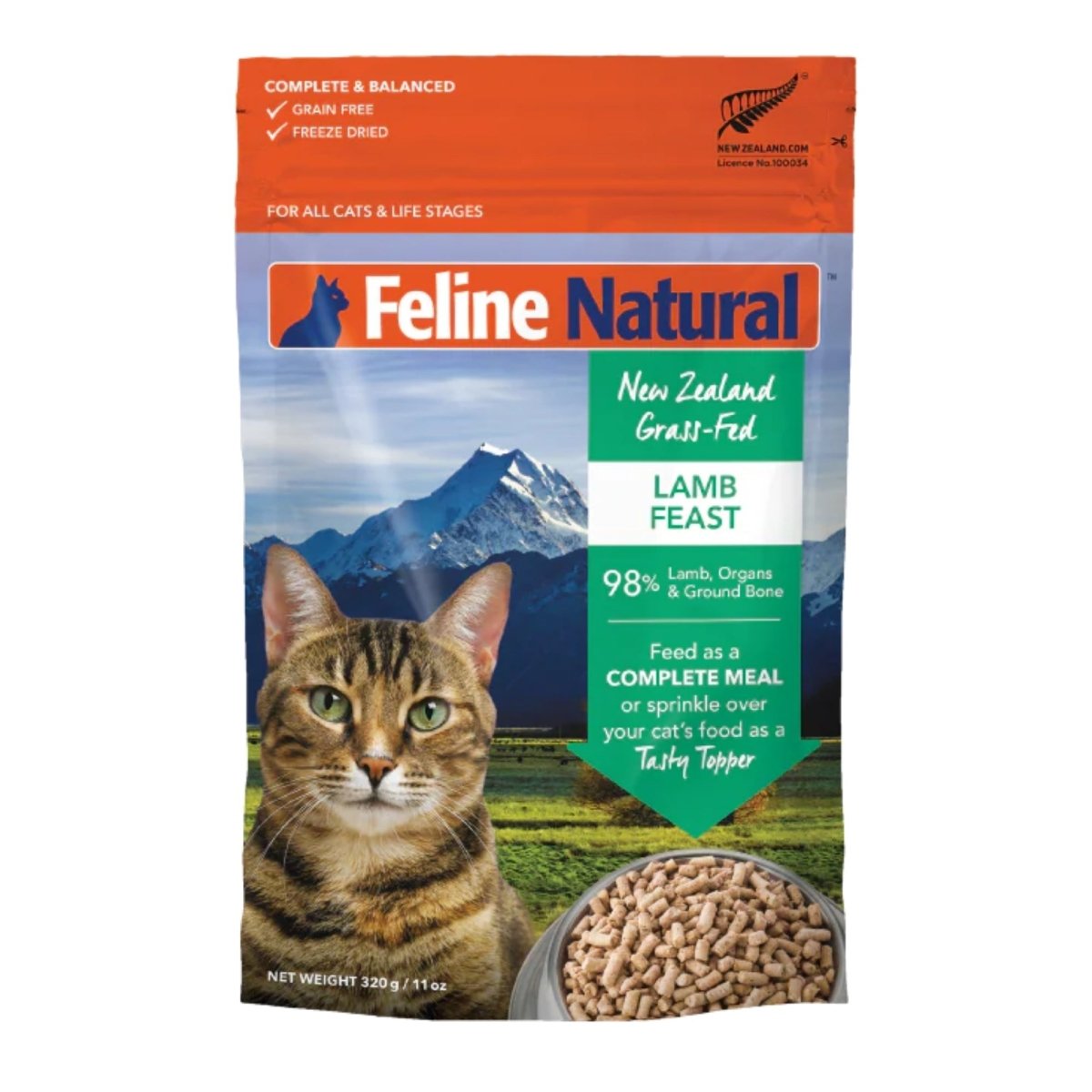 Feline Natural Cat Freeze - Dried Lamb 11oz. - Pets Perfect
