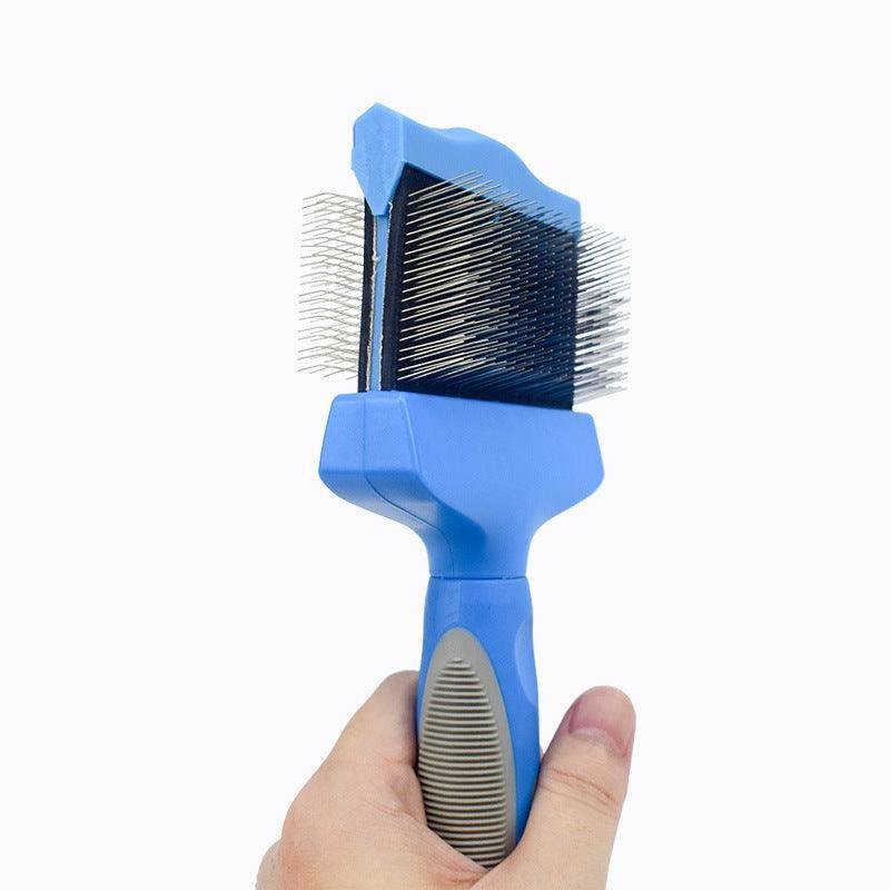 Gentlegroom Pet Self - Cleaning Hair Brush - Double - Sided Soft Comb - Pets Perfect