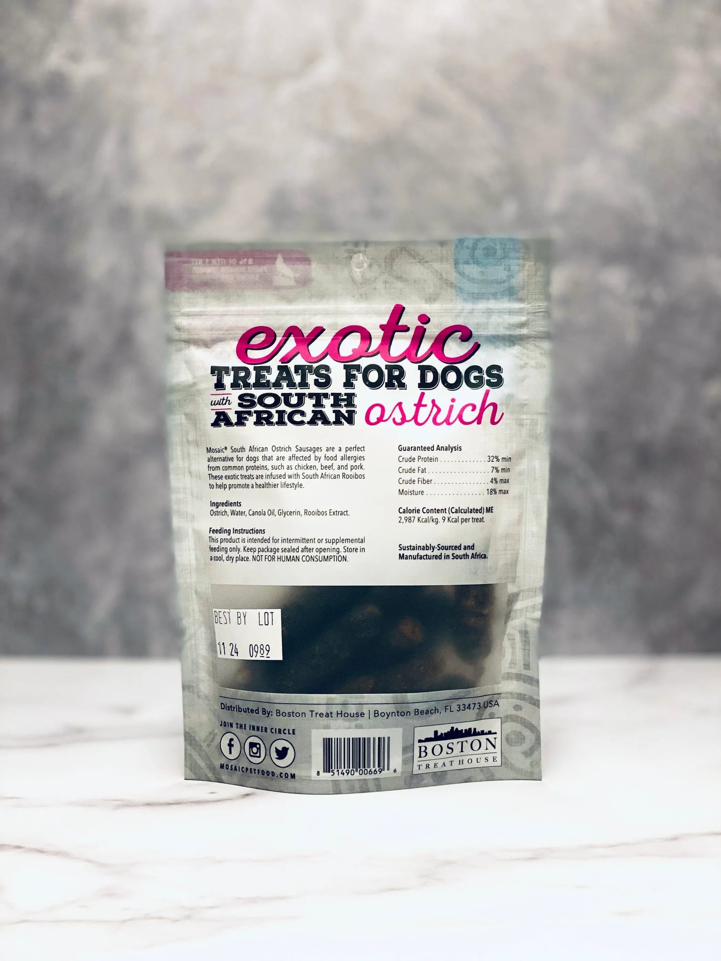South African Ostrich Sausages with Rooibos