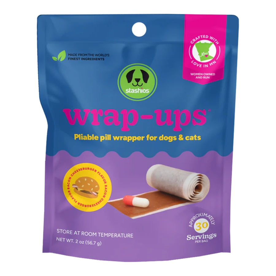Stashios Dog & Cat Wrap Ups Bacon Cheeseburger 2.1 oz