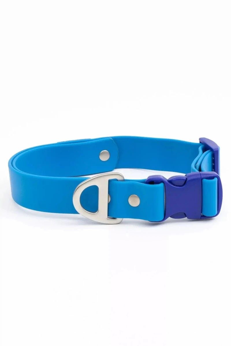 Dockside Adventures Waterproof Dog Collar, Candy Blue / Ultramarine/13 - 15, view 2