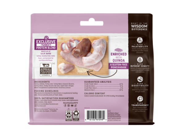 Earth Animal Dog Wisdom Air-Dried Jerky Turkey 4 oz