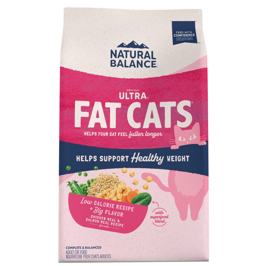 Natural Balance Pet Foods Original Ultra Fat Cats Dry Cat Food Chicken Meal & Salmon Meal 6 lb