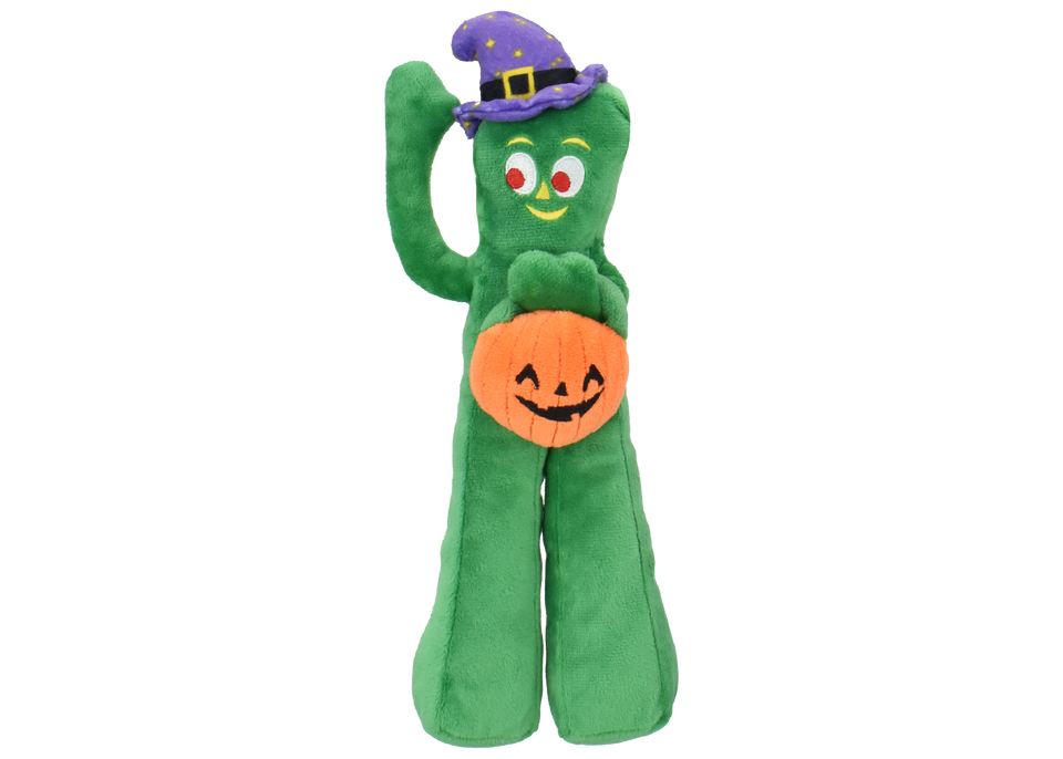 Gumby Plush Witch with Pumpkin 10 in