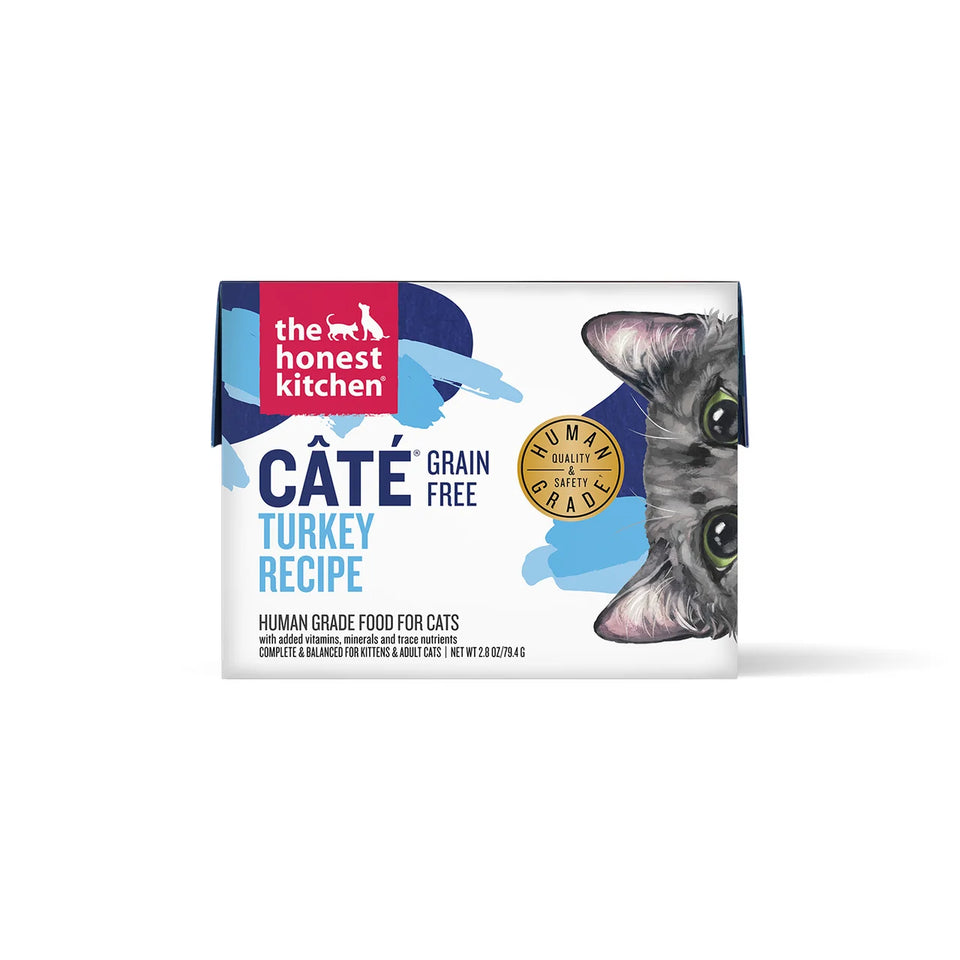 The Honest Kitchen Grain-Free Pate Turkey Wet Cat Food, 2.8 oz, 12 ct