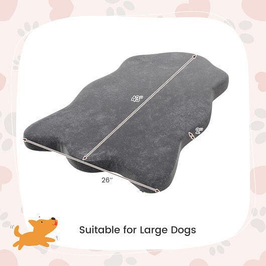 Orthopedic Dog Bed with Memory Foam Support for Large Dogs - Gray - Pets Perfect