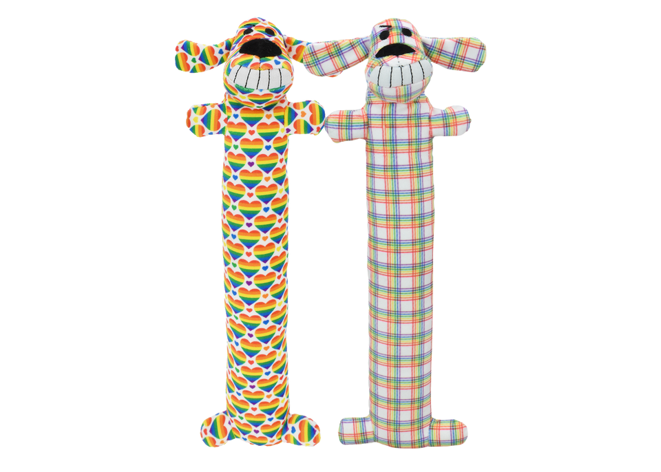 Multipet Rainbow Loofa Dog 12"