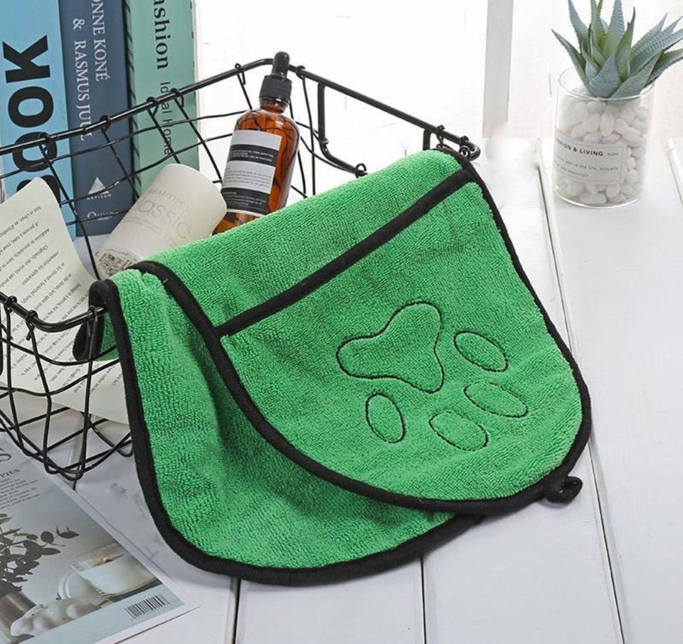 BeNat Pets Double Pocket Bath Towel, view 4