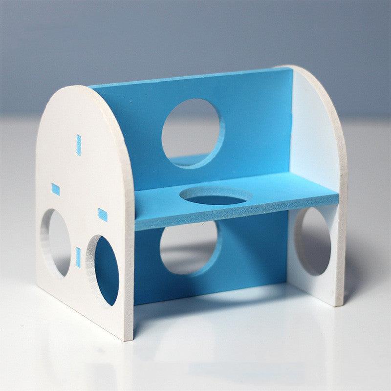Hamster Chew Toy with Bridge & Seesaw - Dental Health & Play Set - Pets Perfect