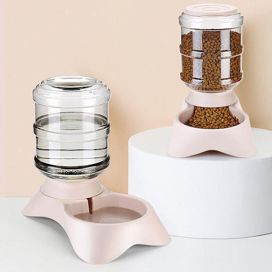 Automatic Pet Feeder With Frosted Texture - Simplify Your Pet's Mealtime Routine