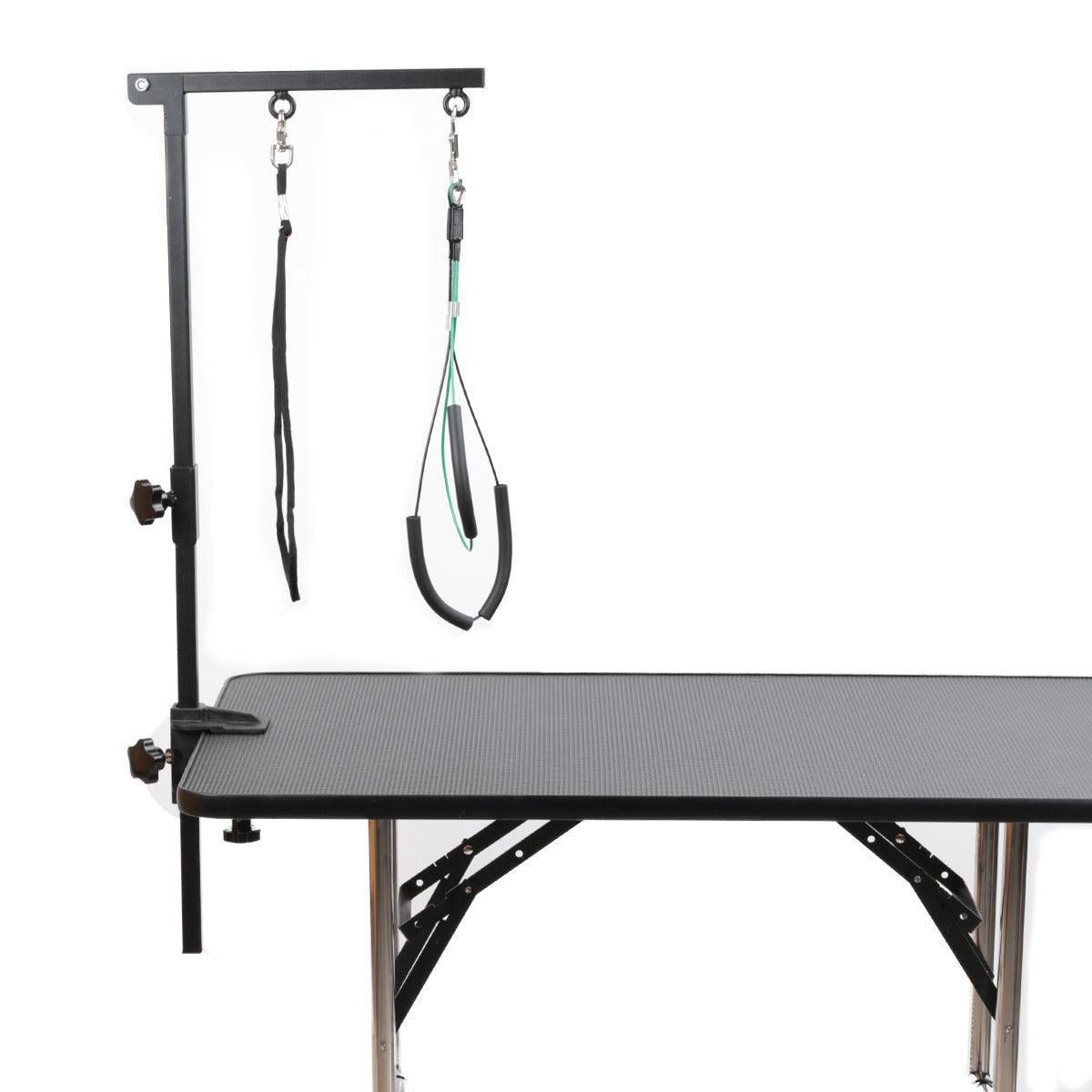 Dog Hugs Cat Pet Grooming Table Stainless Steel Bracket - Folding Grooming Stand for Dogs - Pets Perfect