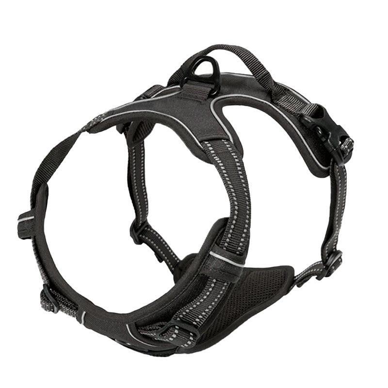 Explosive Red Adventure No-Pull Dog Harness - Safety and Comfort for Large Dogs
