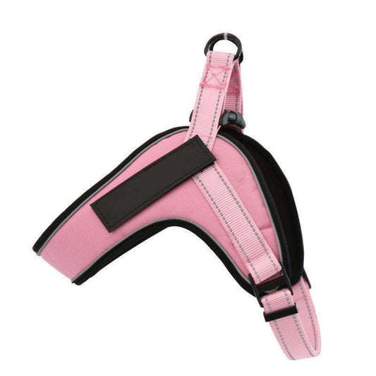 Breathable Reflective Dog Harness Vest With Customizable Velcro Design