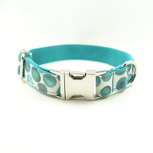 Bubble Pattern Dog Collar - Durable Polyester Collar for Active Dogs