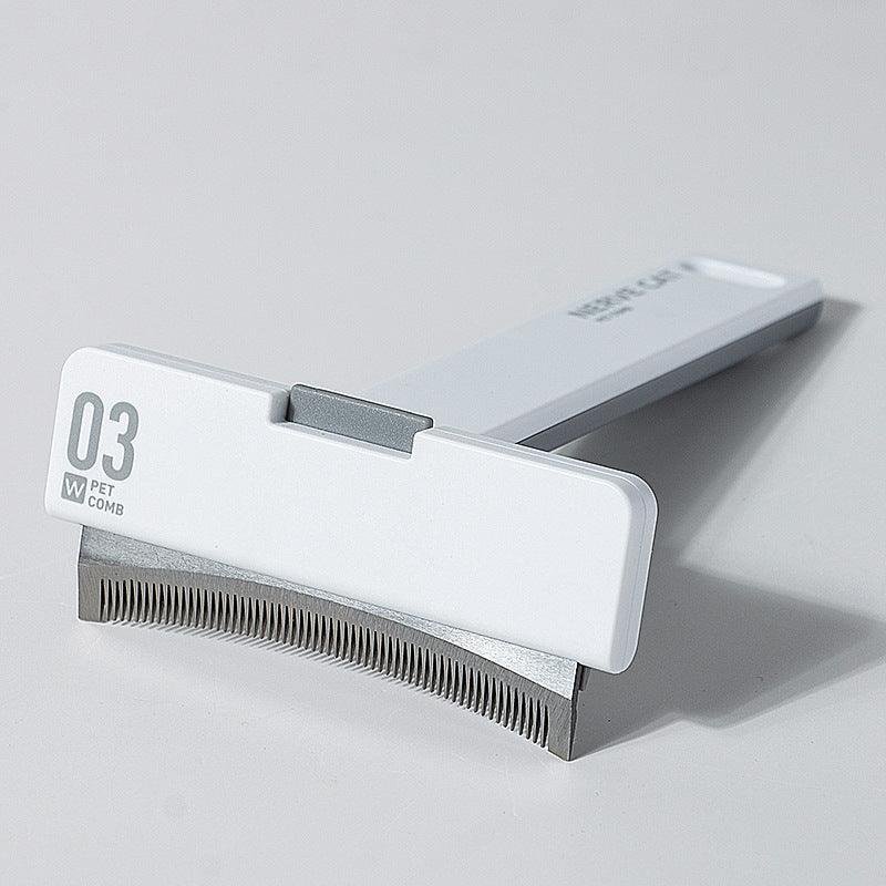 Fur - Free Fido Dog Deshedding Brush - Stainless Steel, 2 Head Styles, 3 Sizes - Pets Perfect