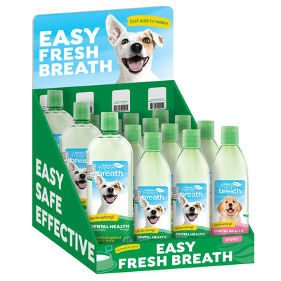 TropiClean Fresh Breath Dental Health Solution Counter Display 15 ct