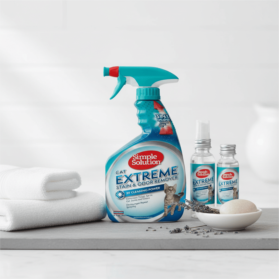 Simple Solution Extreme Cat Stain & Odor Remover Spray 32 fl oz, view 2
