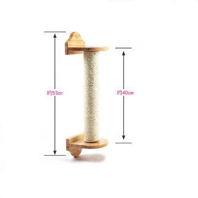 Sisal Cat Scratching Post - 53cm Tall Scratch Tower for Furniture Protection