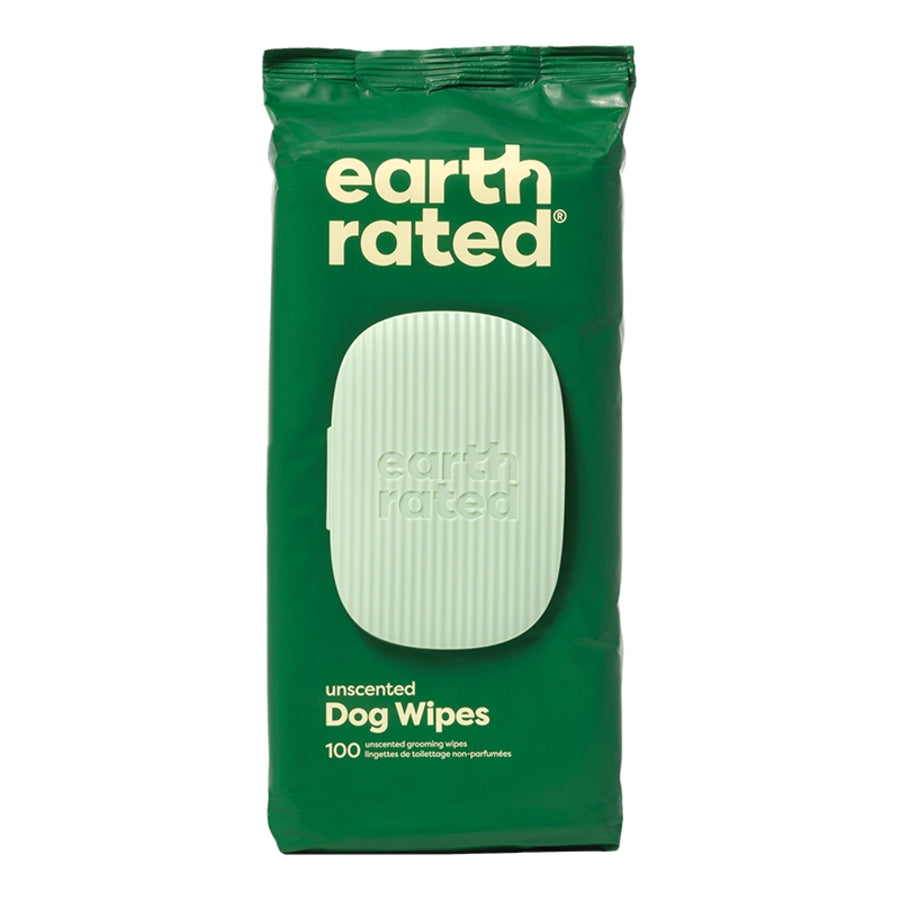 Earth Rated Dog Grooming Wipes Unscented 100 ct