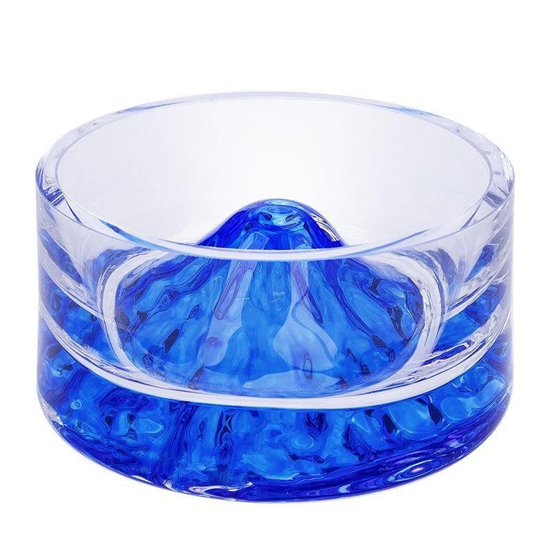 Glass Water Bowl for Hamsters Anti - Tip Weighted Design - Pets Perfect