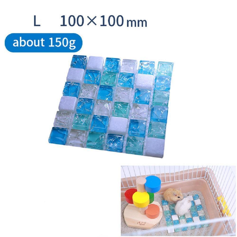 CoolBuddy Hamster Chill Mat - Natural Stone Cooling Pad for Small Pets - Pets Perfect