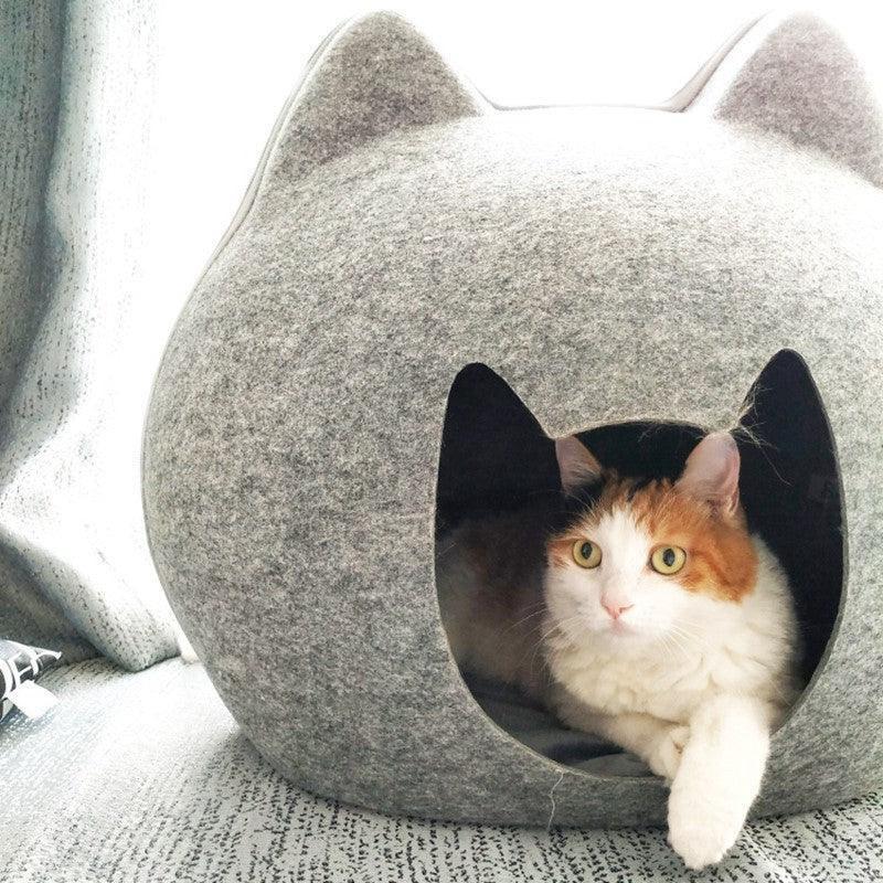 Cozy Haven 2 - in - 1 Cat House & Litter Box Combo - Space - Saving Privacy Enclosure - Pets Perfect