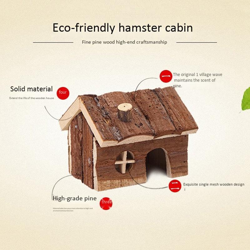 Wooden Hamster House with Multiple Levels & Ramps - Pets Perfect