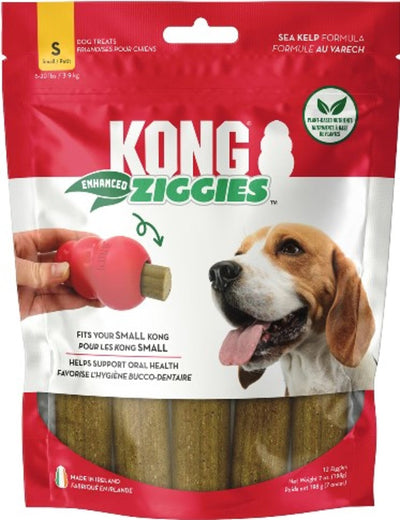 KONG Ziggies Enhanced Plant-Based Dog Treats Small, 7 oz