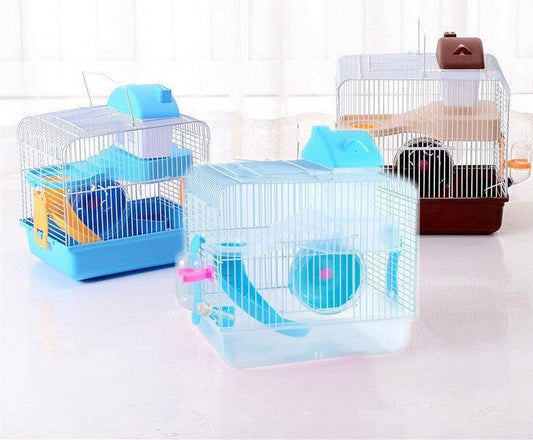 Colorful Hamster Castle Cage with Wire & Plastic - Pets Perfect