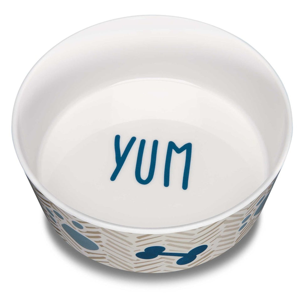 Loving Pets Dolce Moderna Bowl Yum Chevron, Large