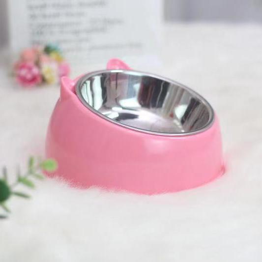 Double Bowl Stainless Steel Pet Feeder - Innovative Overturning Prevention Design - Pets Perfect