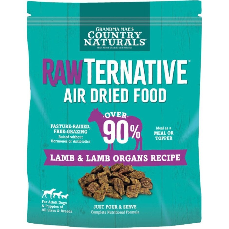 Grandma Mae's Country Naturals RawTernative Air Dried Dry Dog Food Lamb & Lamb Organs 1lb - Pets Perfect