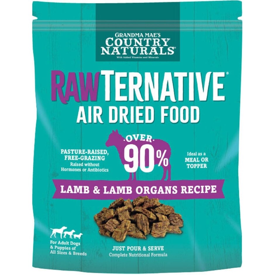 Grandma Mae's Country Naturals RawTernative Air Dried Dry Dog Food Lamb & Lamb Organs, 1 lb