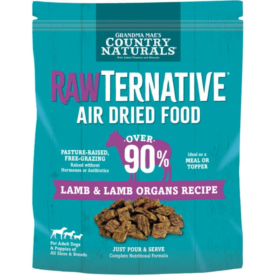 Grandma Mae's Country Naturals RawTernative Air Dried Dry Dog Food Lamb & Lamb Organs 5 oz